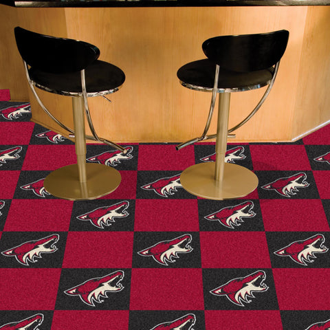 Arizona Coyotes Team Carpet Tiles 18"x18" tiles 