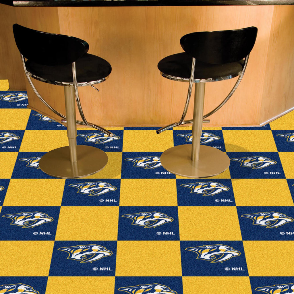 Nashville Predators Team Carpet Tiles 18"x18" tiles 