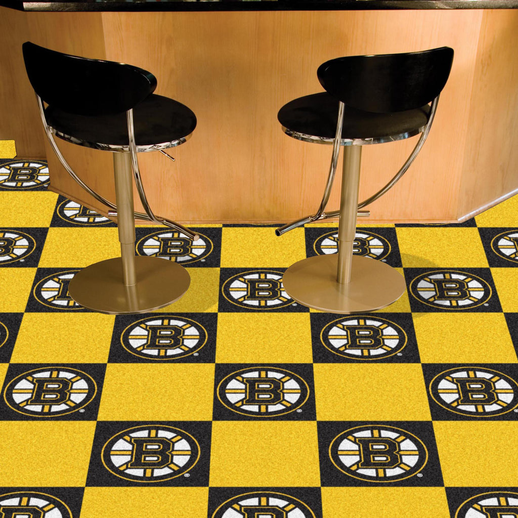 Boston Bruins Team Carpet Tiles 18"x18" tiles 