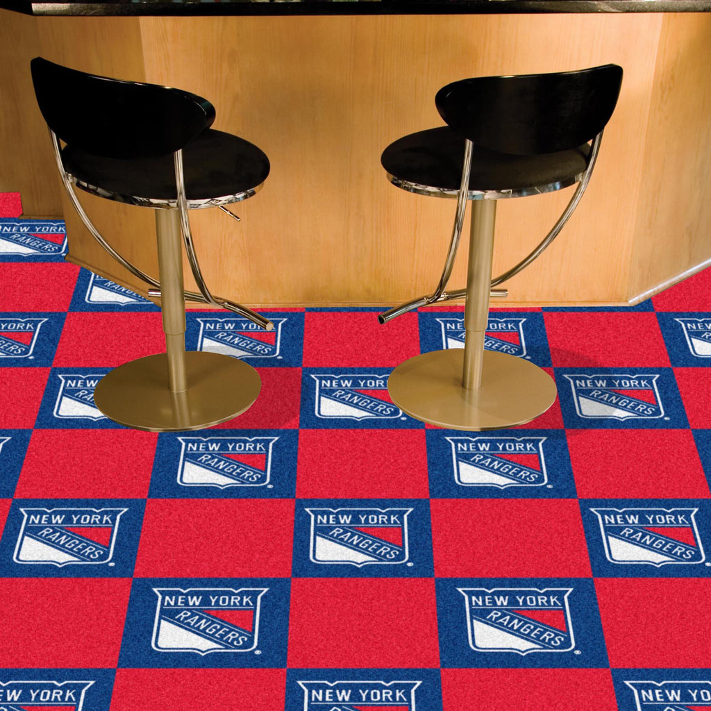 New York Rangers Team Carpet Tiles 18"x18" tiles 