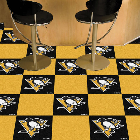 Pittsburgh Penguins Team Carpet Tiles 18"x18" tiles 