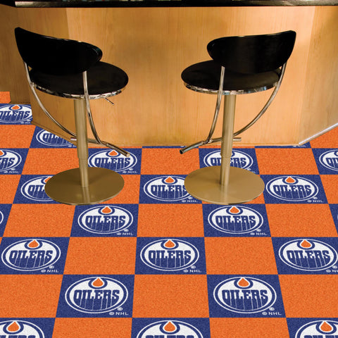 Edmonton Oilers Team Carpet Tiles 18"x18" tiles 