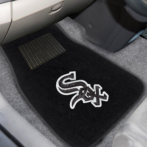 Chicago White Sox 2 pc Embroidered Car Mat Set 17"x25.5" 