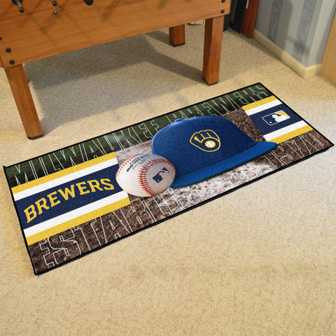 Milwaukee Brewers Baseball Runner 30"x72" 