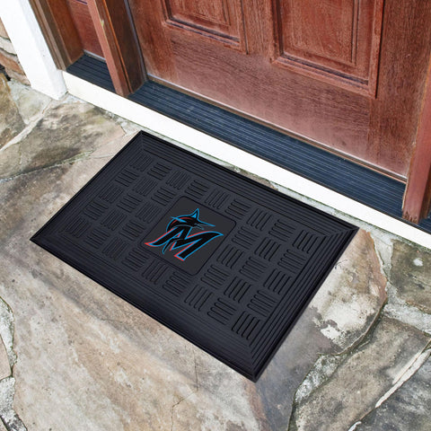 Miami Marlins Medallion Door Mat 19.5"x31.25" 