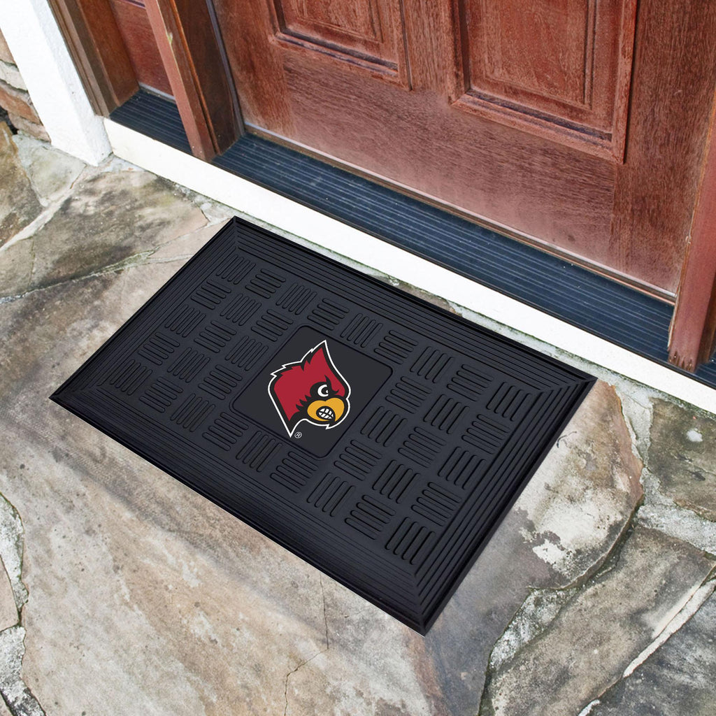 Louisville Cardinals Medallion Door Mat 19.5"x31.25" 