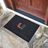 Miami Hurricanes Medallion Door Mat 19.5"x31.25" 