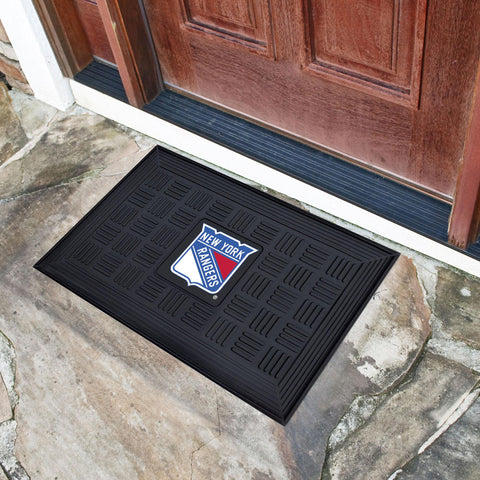 New York Rangers Medallion Door Mat 19.5"x31.25" 