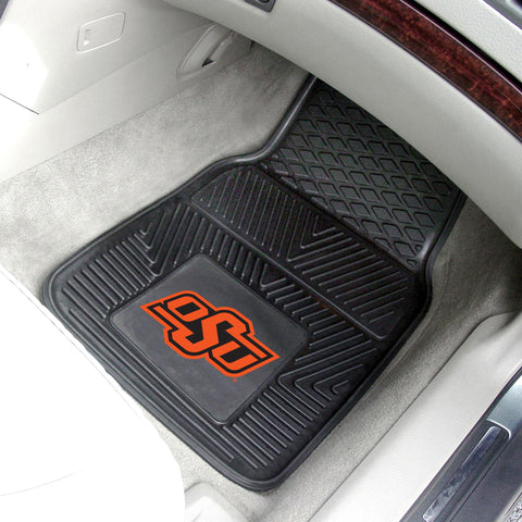 Oklahoma State Cowboys 2 pc Vinyl Car Mat Set 17"x27" 