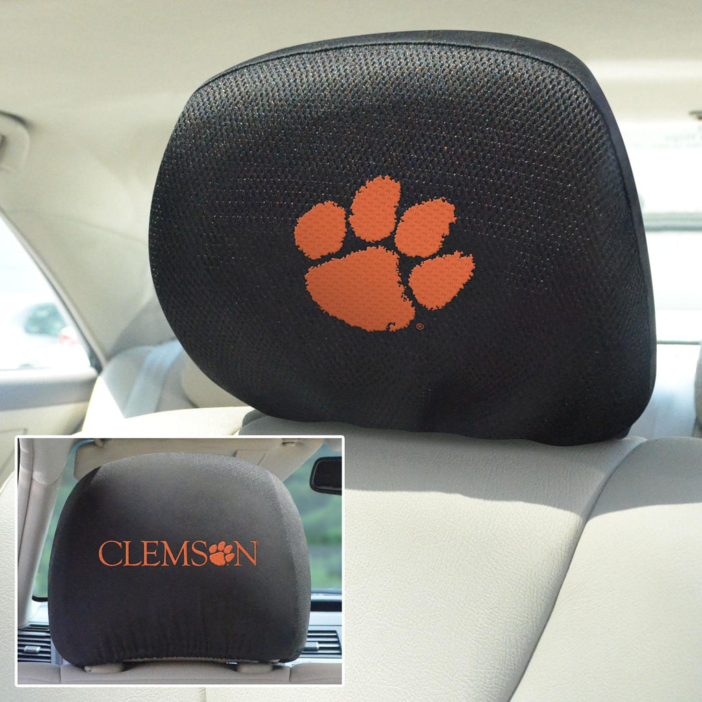 Clemson Tigers Head Rest Cover 10"x13" 