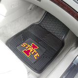 Iowa State Cyclones 2 pc Vinyl Car Mat Set 17"x27" 