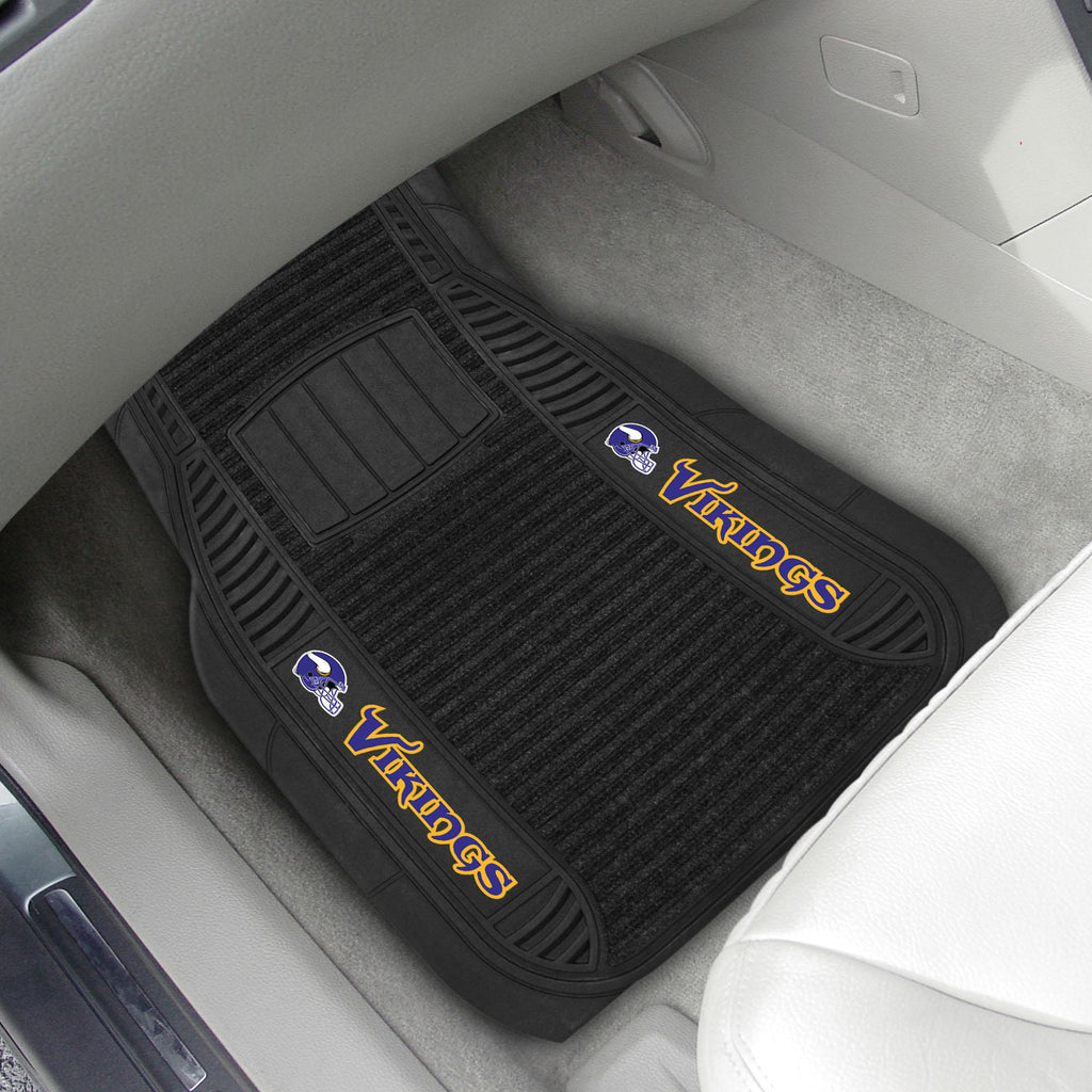 Minnesota Vikings 2 pc Deluxe Car Mat Set 21"x27" 