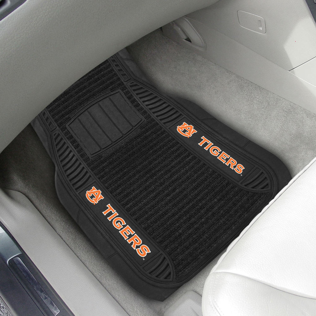 Auburn Tigers 2 pc Deluxe Car Mat Set 21"x27" 