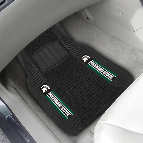 Michigan State Spartans 2 pc Deluxe Car Mat Set 21"x27" 