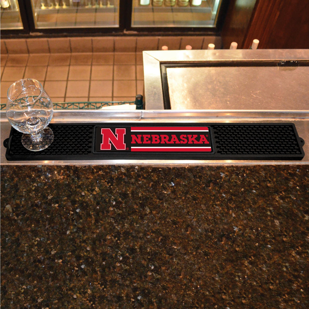 Nebraska Cornhuskers Drink Mat 3.25"x24" 