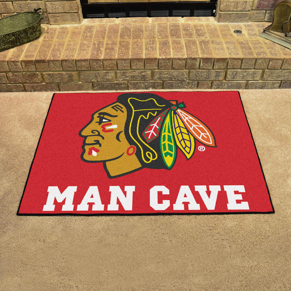 Chicago Blackhawks Man Cave All Star 33.75"x42.5" 