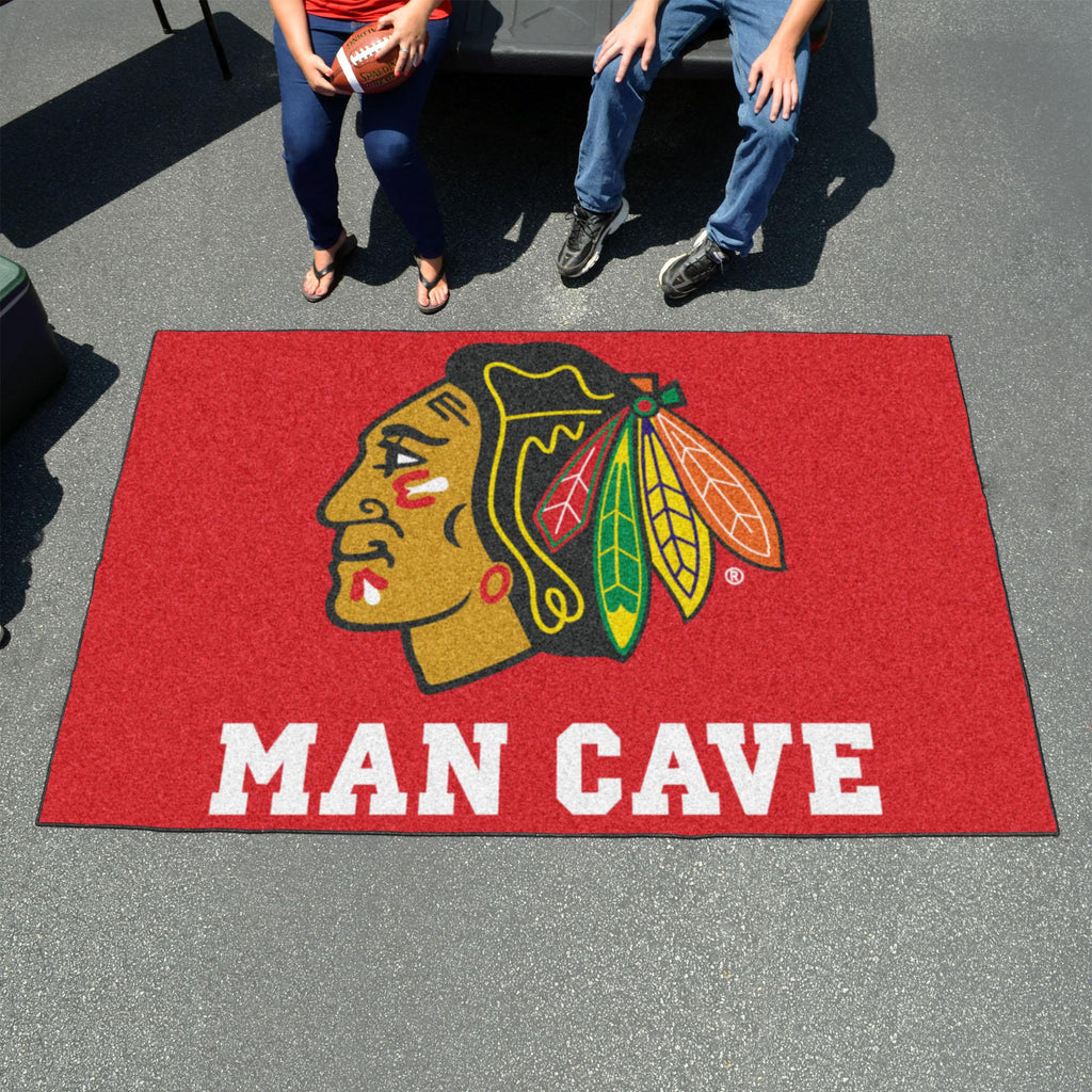 Chicago Blackhawks Man Cave UltiMat 59.5"x94.5" 