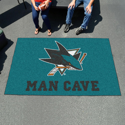 San Jose Sharks Man Cave UltiMat 59.5"x94.5" 