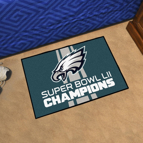 Philadelphia Eagles Super Bowl LII Champions Starter Mat 19"x30" 