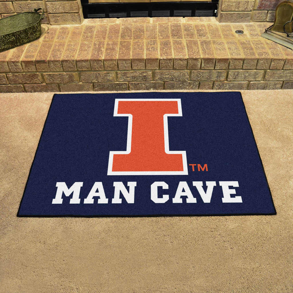 Illinois Fighting Illini Man Cave All Star 33.75"x42.5" 