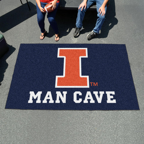 Illinois Fighting Illini Man Cave UltiMat 59.5"x94.5" 