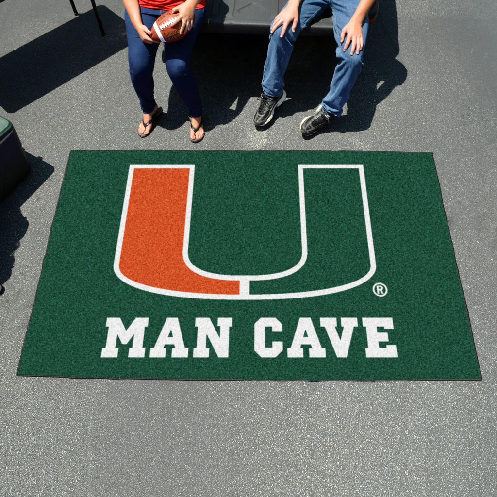 Miami Hurricanes Man Cave UltiMat 59.5"x94.5" 