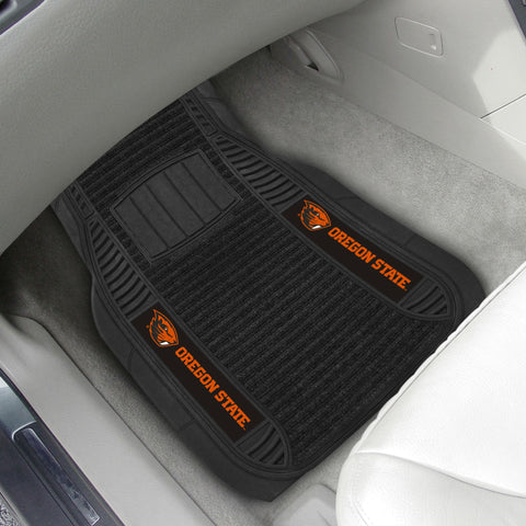 Oregon State Beavers 2 pc Deluxe Car Mat Set 21"x27" 