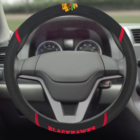 Chicago Blackhawks Steering Wheel Cover 15"x15" 