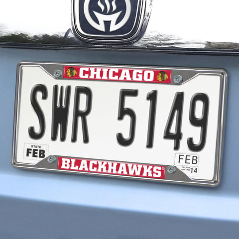 Chicago Blackhawks License Plate Frame 6.25"x12.25" 