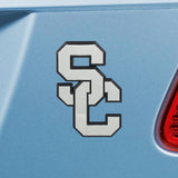 USC Trojans Chrome Emblem 3"x3.2" 