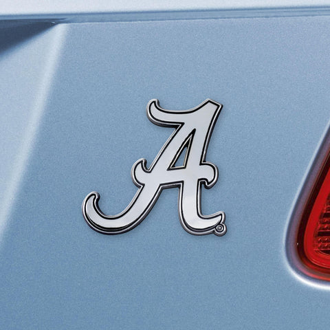 Alabama Crimson Tide Chrome Emblem 3"x3.2" 