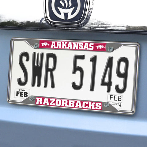 Arkansas Razorbacks License Plate Frame 6.25"x12.25" 