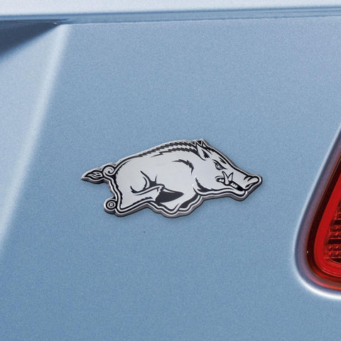 Arkansas Razorbacks Chrome Emblem 1.4"x3.2" 