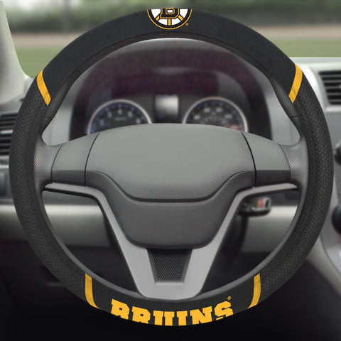 Boston Bruins Steering Wheel Cover 15"x15" 