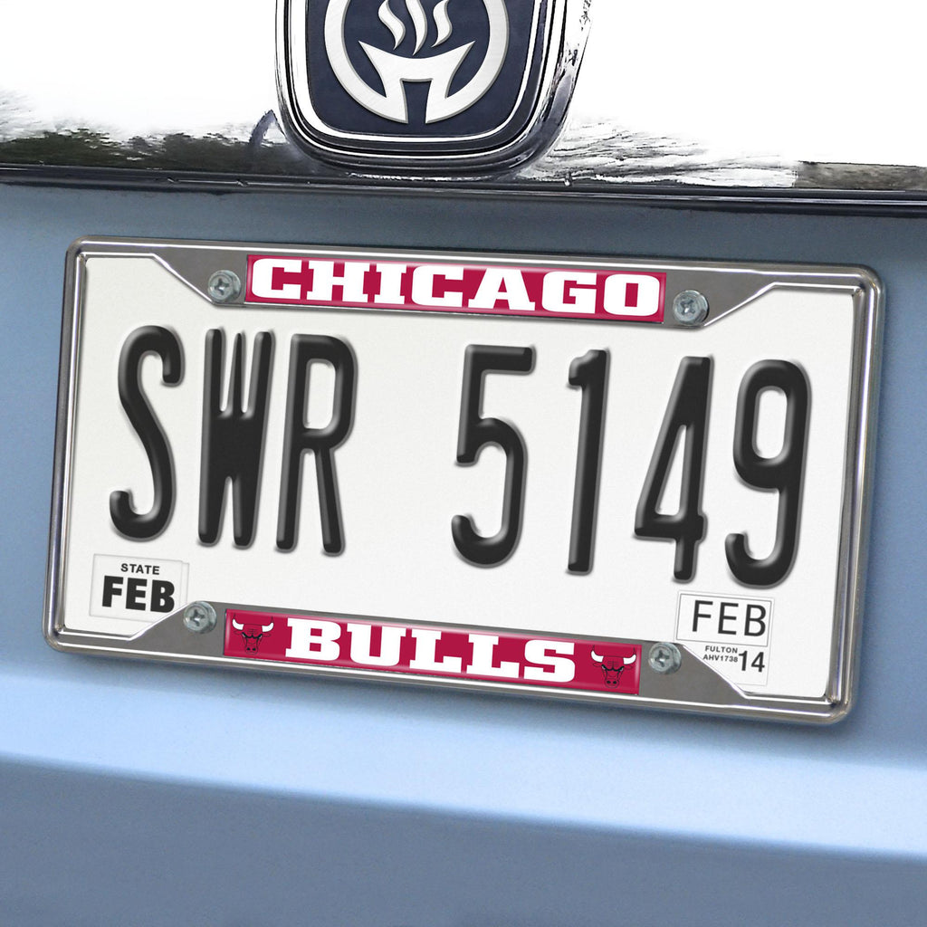 Chicago Bulls License Plate Frame 6.25"x12.25" 