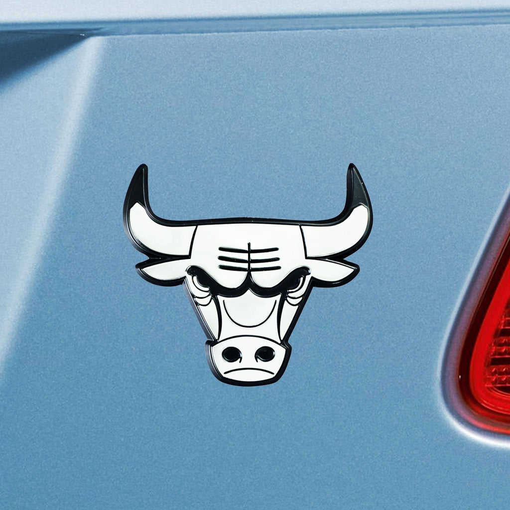 Chicago Bulls Chrome Emblem 2.8"x3.2" 