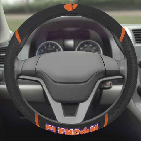 Clemson Tigers Steering Wheel Cover 15"x15" 