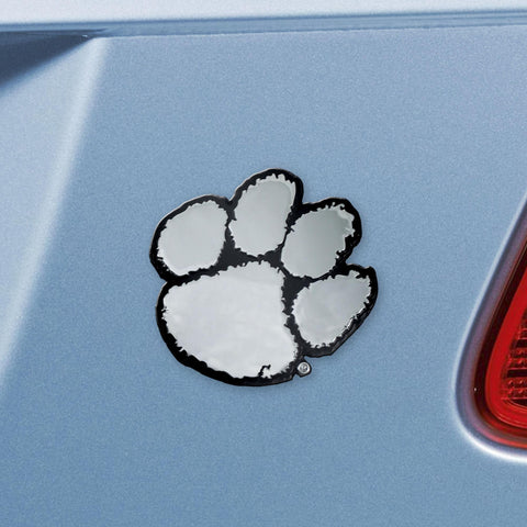 Clemson Tigers Chrome Emblem 3"x3.2" 