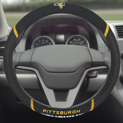 Pittsburgh Penguins Steering Wheel Cover 15"x15" 