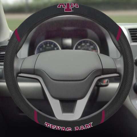 Texas A&M Aggies Steering Wheel Cover 15"x15" 
