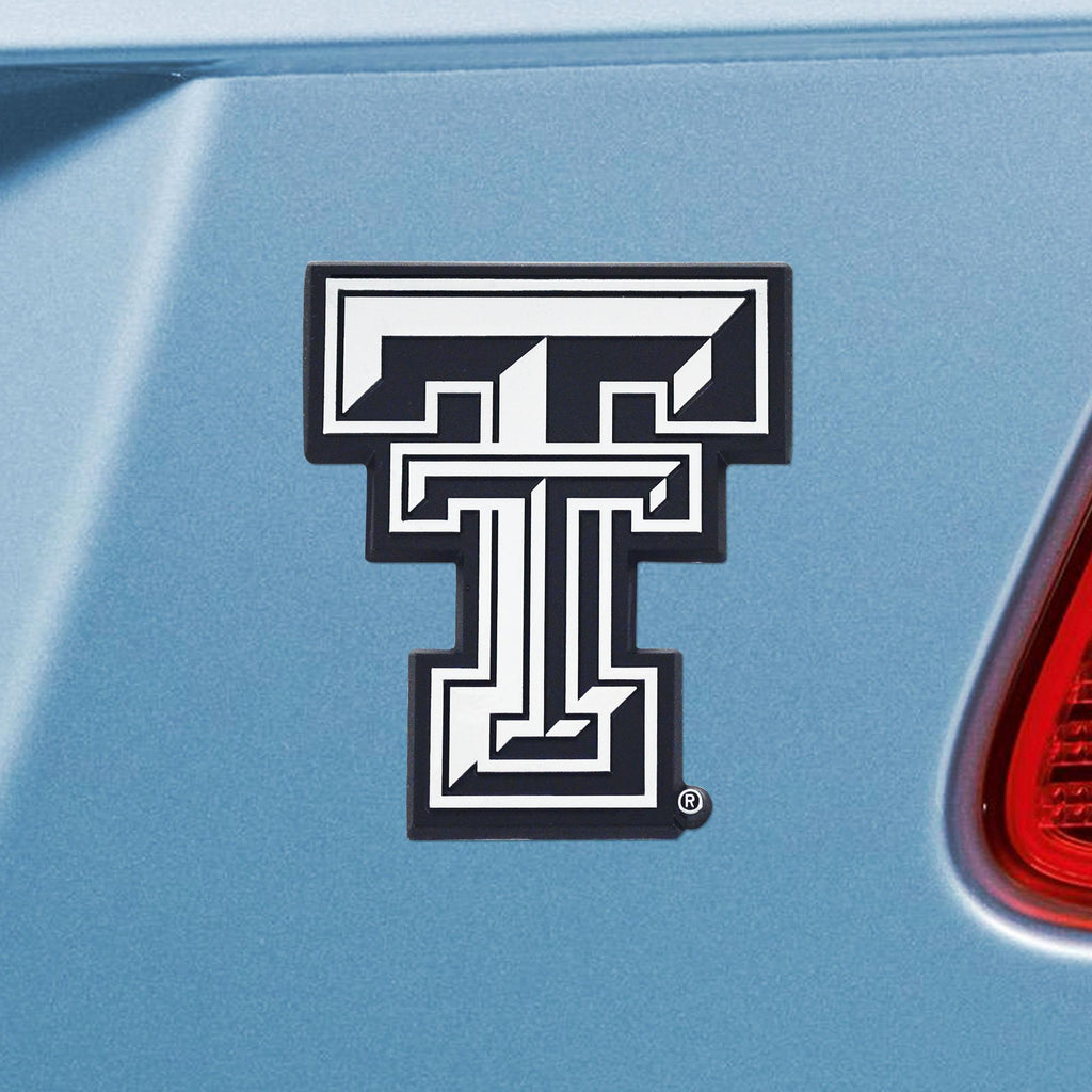 Texas Tech Red Raiders Chrome Emblem 2.7"x3.2" 