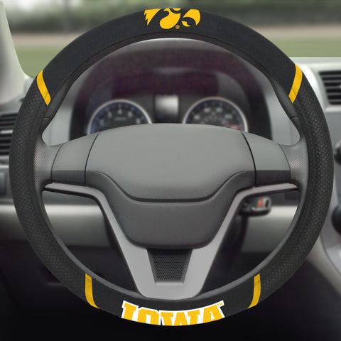 Iowa Hawkeyes Steering Wheel Cover 15"x15" 