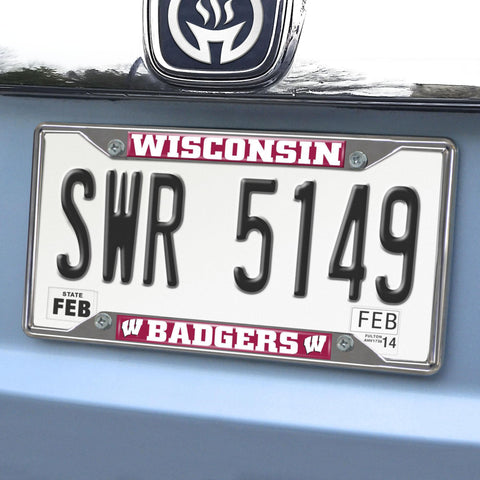 Wisconsin Badgers License Plate Frame 6.25"x12.25" 