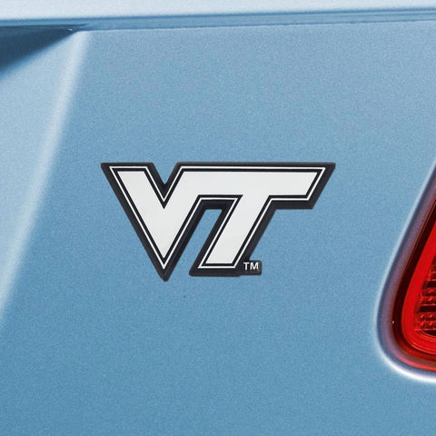 Virginia Tech Hokies Chrome Emblem 1.5"x3.2" 