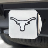 Texas Longhorns Hitch Cover Chrome on Chrome 3.4"x4" 