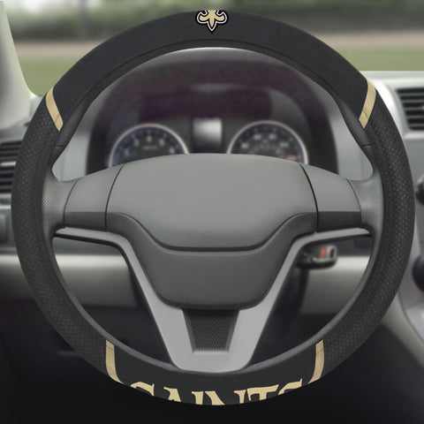 New Orleans Saints Steering Wheel Cover 15"x15" 
