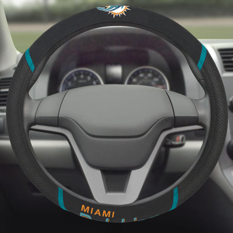 Miami Dolphins Steering Wheel Cover 15"x15" 