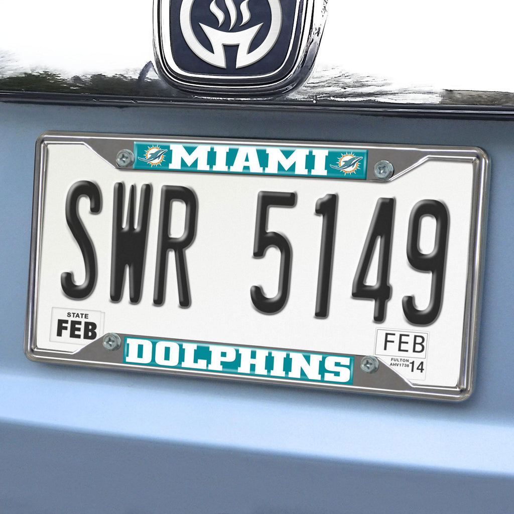 Miami Dolphins License Plate Frame 6.25"x12.25" 