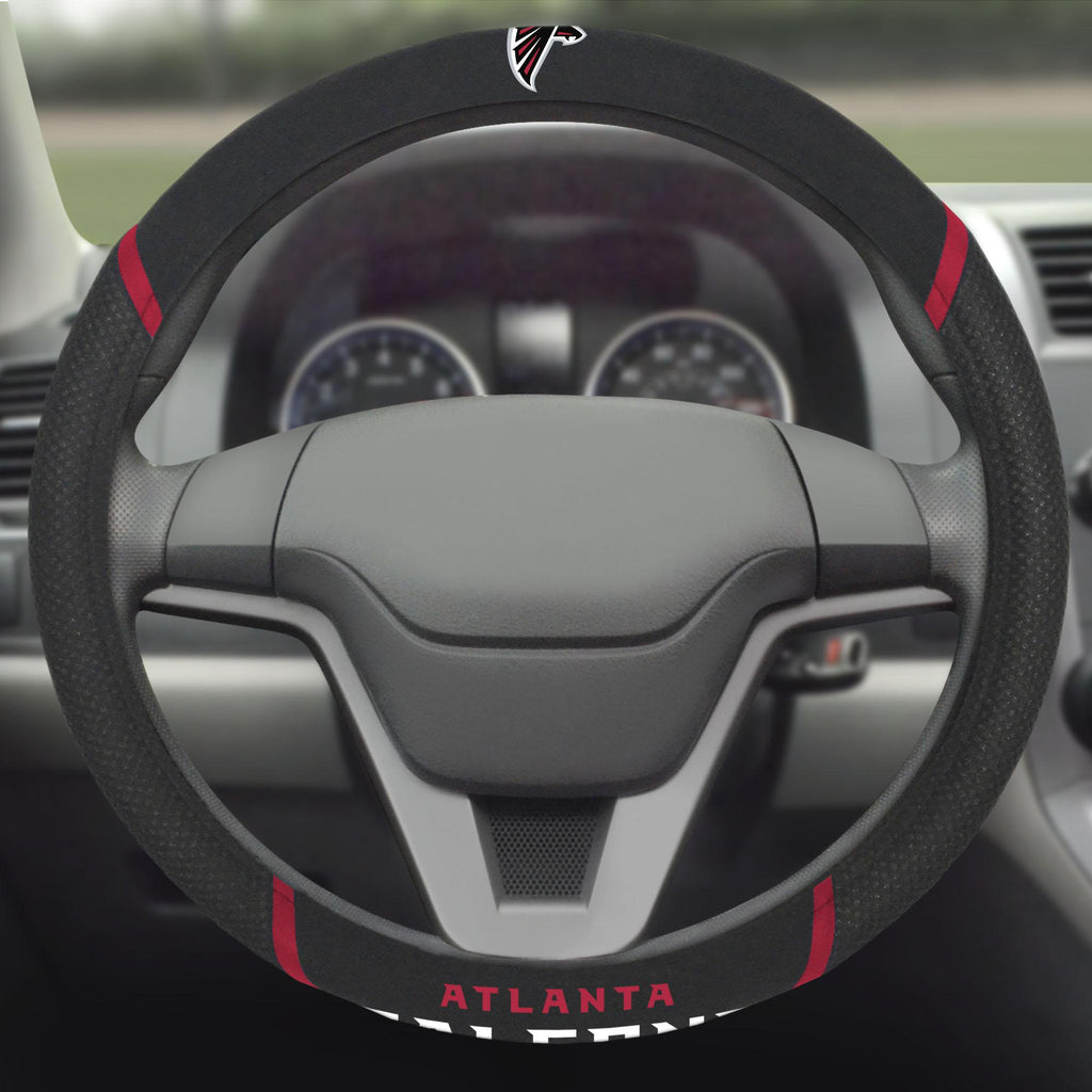 Atlanta Falcons Steering Wheel Cover 15"x15" 