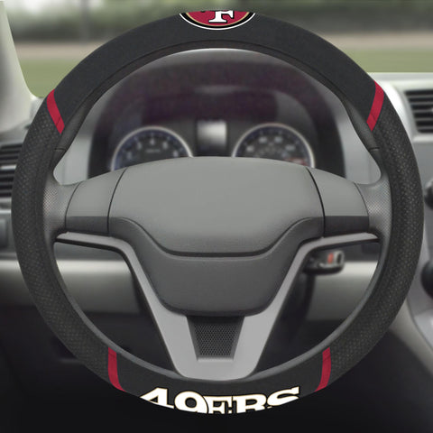 San Francisco 49ers Steering Wheel Cover 15"x15" 